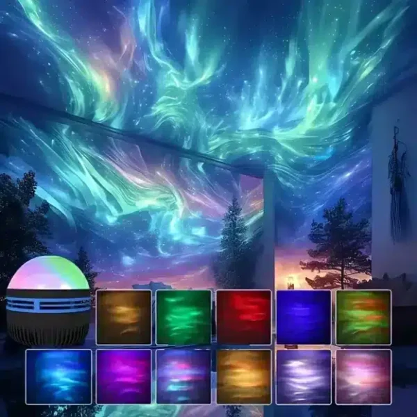 Water Ripple Ocean Waves Projector Lamp , with 14 Light Effects - Image 2